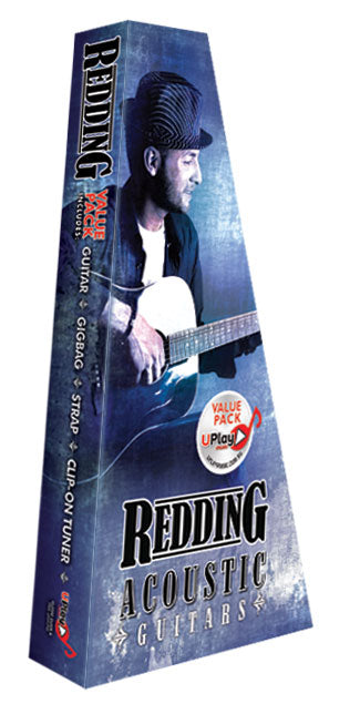 Redding | RED50PK | Dreadnought Guitar Package | Natural Redding | RED50PK | Dreadnought Guitar Package | Natural